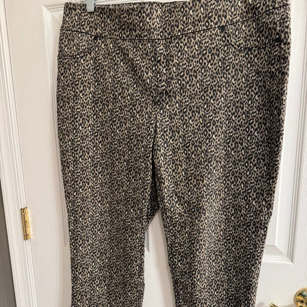 Chico's Leopard Ankle Jeans